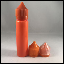 Китай Оранжевые небольшие пластиковые бутылки капельницы, изготовленная на заказ бутылка потека единорога круга 60мл поставщик