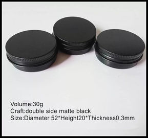 Китай контейнер опарника сливк черноты 30г алюминиевый косметический упаковывая с крышками винта поставщик