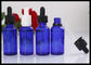 Голубые бутылки масла 30мл Гароматерапы, фармацевтические пустые бутылки эфирного масла поставщик