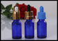 Бутылки капельницы синего стекла, пустые бутылки эфирного масла с Чильдпрооф крышками поставщик