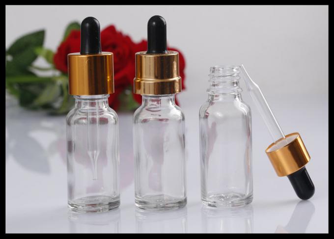 Прозрачные здоровье/безопасность химической стойкости стеклянных бутылок эфирного масла
