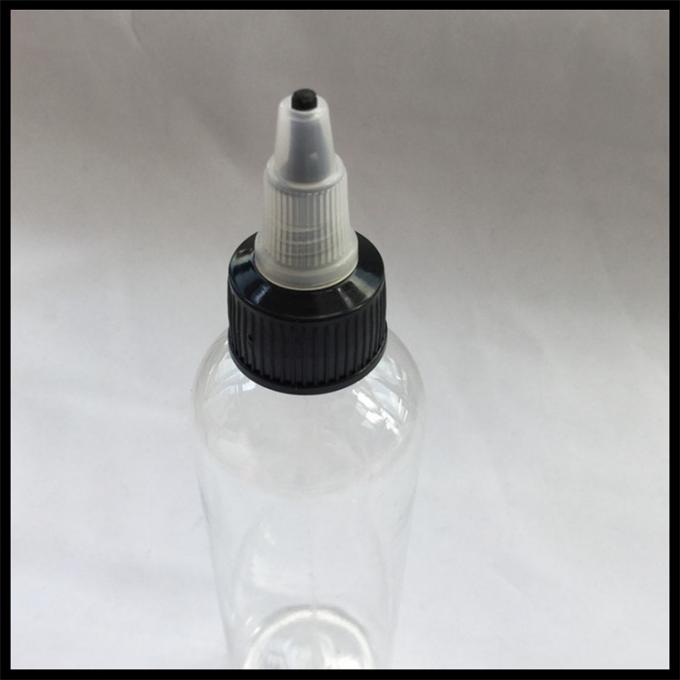 Дружелюбное пластикового контейнера емкости бутылки 120мл крышки извива Эджуйсе жидкостного большого эко-