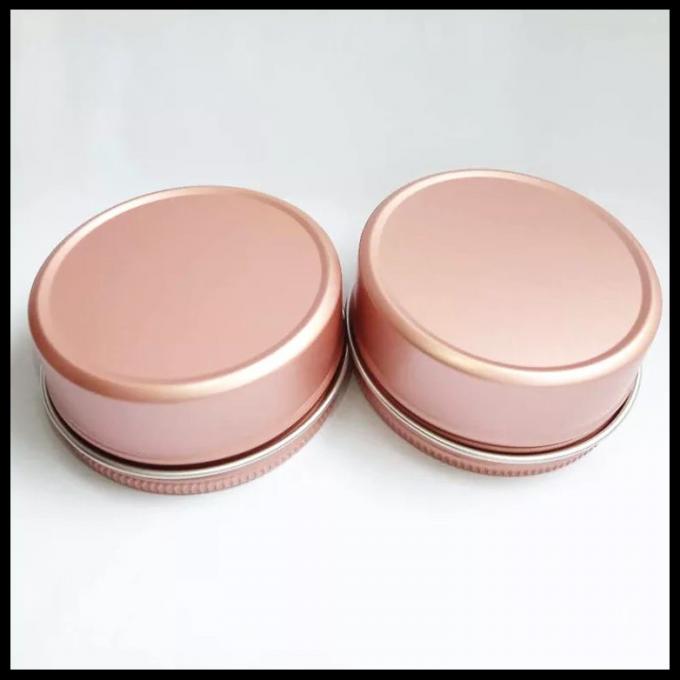 Розовый косметический алюминиевый порошок сливк лосьона консервных банок металла опарника 100г может с крышкой винта