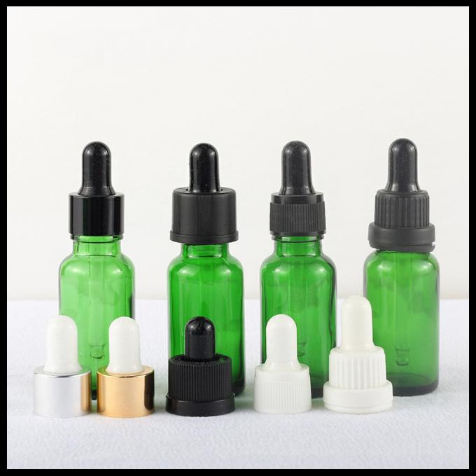Зеленое утверждение контейнера 30мл ТУВ капельницы стеклянных бутылок эфирного масла косметическое